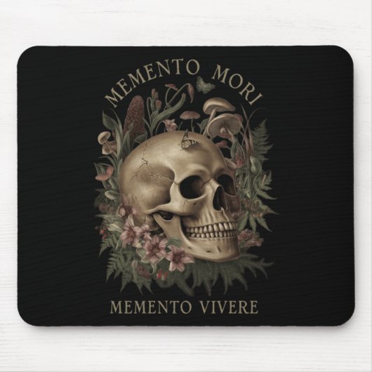 Memento Mori Memento Vivere _哲学& Lat マウスパッド (正面)