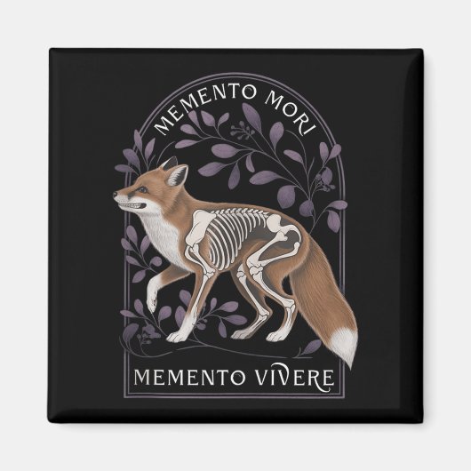 Memento Mori Memento Vivere _哲学& Lat マグネット (正面)