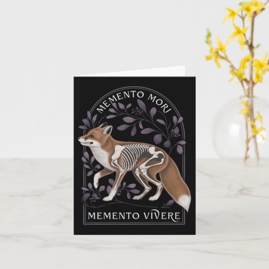 Memento Mori Memento Vivere _ Philosophy & Lat カード (黄色い花)