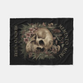 Memento Mori Memento Vivere _ Philosophy & Lat フリースブランケット (正面(横))
