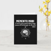 Memento Mori Seneca Stoicism Stoic Philosophy Quot カード (黄色い花)