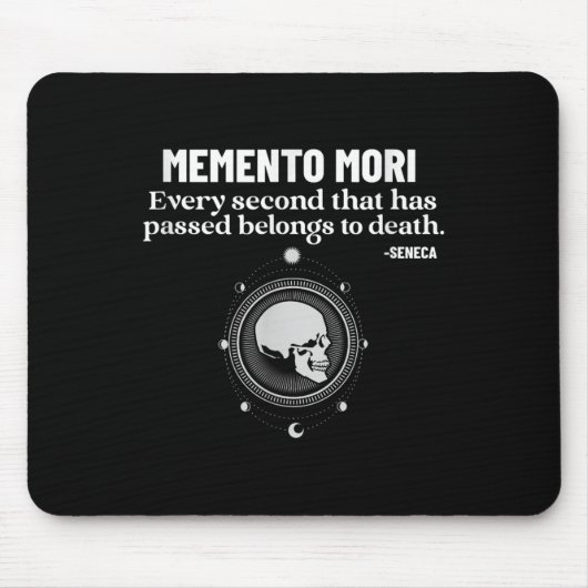 Memento Mori Seneca Stoicism Stoic Philosophy Quot マウスパッド (正面)