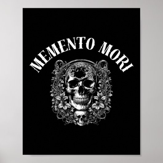 Memento Mori Stoic引用文Recording Death Phi ポスター (正面)