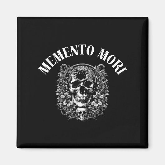 Memento Mori Stoic引用文Recording Death Phi マグネット (正面)