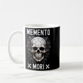 Memento Mori Stoic Finances Stoicism Philosophy Q コーヒーマグカップ (左)