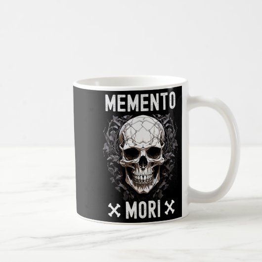 Memento Mori Stoic Finances Stoicism Philosophy Q コーヒーマグカップ (右)