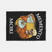 Memento Mori Stoic Latin Stoicism Philosophy Remem フリースブランケット (正面(横))