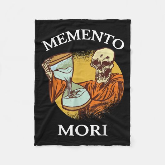 Memento Mori Stoic Latin Stoicism Philosophy Remem フリースブランケット (正面)