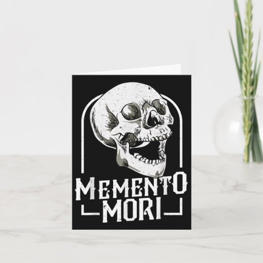 Memento Mori Stoic Stoicism死亡率の哲学Q カード (正面)