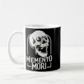 Memento Mori Stoic Stoicism死亡率の哲学Q コーヒーマグカップ (左)