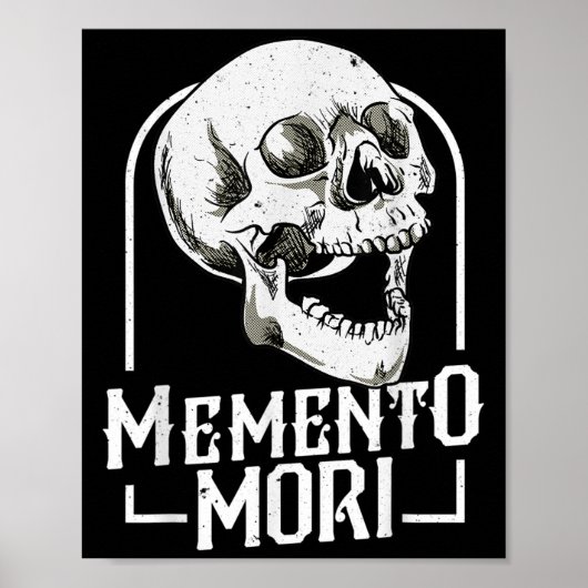 Memento Mori Stoic Stoicism死亡率の哲学Q ポスター (正面)