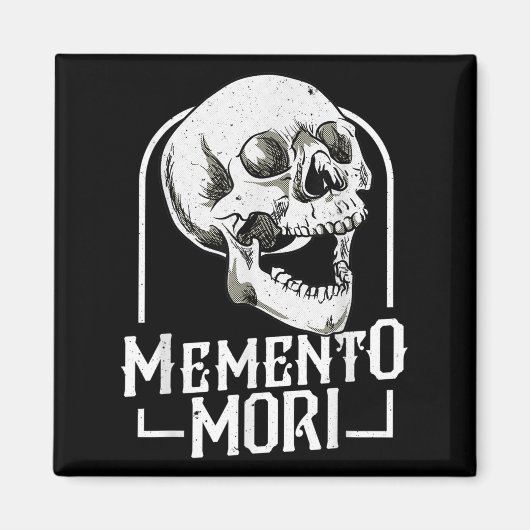 Memento Mori Stoic Stoicism死亡率の哲学Q マグネット (正面)