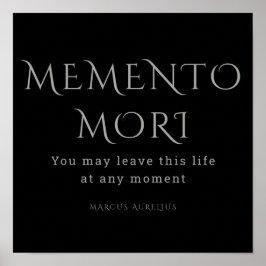 Memento Mori、Stoicism、Marcus Aurelius ポスター