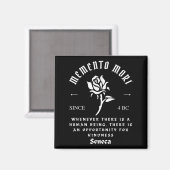 Memento Mori Stoicism Seneca Kinderness Philosophy マグネット (正面/裏面)