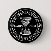 memento+mori+vivere 缶バッジ (正面)