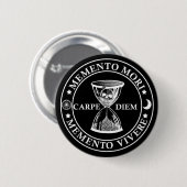 memento+mori+vivere 缶バッジ (正面&裏面)