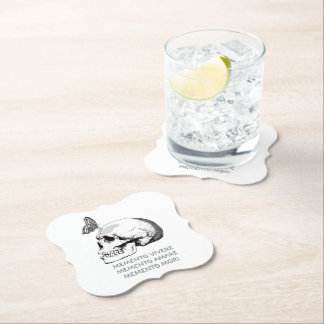 MEMENTO VIVERE • MEMENTO AMARE • MEMENTO MORI ペーパーコースター