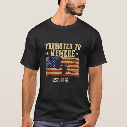 MEMERE 2026ベビーシャワーUSA American Fに昇格 Tシャツ (正面)