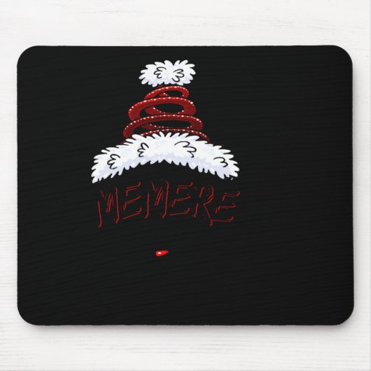 Memere Claus Xmas Happy New Santa Claus Merry Chri マウスパッド (正面)