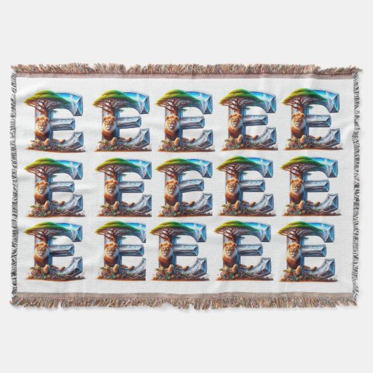 Memerintah seperti singa dengan desain yang kuat i スローブランケット (正面)