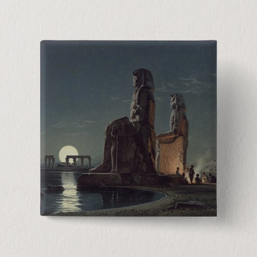 Memnonの大国、Thebes、24のillustratの者 缶バッジ (正面)