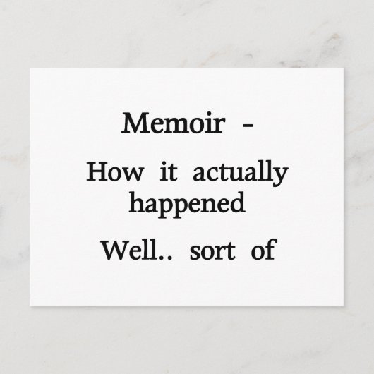 Memoir起こった経緯 ポストカード (正面)