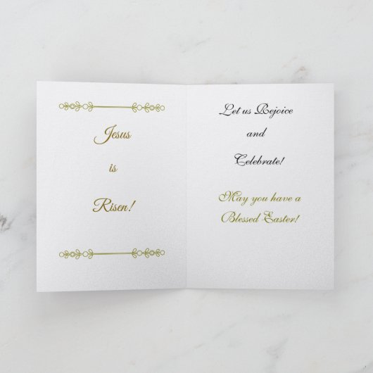 Memorable, Easter Folded Greeting Card カード (内部)
