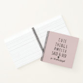 Memorable Words from Your Kids’ Childhood ノートブック (内部)