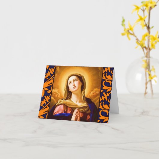 Memorareの挨拶状 カード (黄色い花)