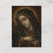 Memorare Virgin Mary Prayer Card プレイスカード (正面)