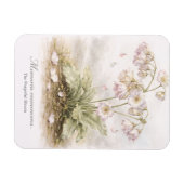 Memoria Evanescens – The Forgetful Bloom Botanical マグネット (横)