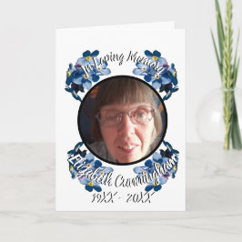 Memorial 忘れ Me Notフローラフォトプログラム 招待状