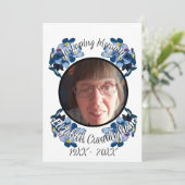 Memorial 忘れ Me Notフローラフォトプログラム 案内状 (スタンド正面)