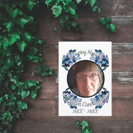 Memorial 忘れ Me Notフローラフォトプログラム 案内状