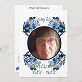 Memorial 忘れ Me Notフローラフォトプログラム 案内状 (正面/裏面)