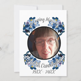 Memorial 忘れ Me Notフローラフォトプログラム 案内状