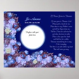 Memorial – 母 – バラもしが天国詩で育つ ポスター