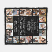 Memorial 18 Photo Collage Hug From Heaven Poem フリースブランケット (正面(横))