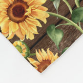 Memorial 18 Photos Hug From Heaven Sunflowers フリースブランケット (角)