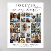 Memorial 21 Photo Collage Forever in our Hearts ポスター (正面)