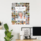 Memorial 61 Photo Collage In Loving Memory ポスター (ホームオフィス)