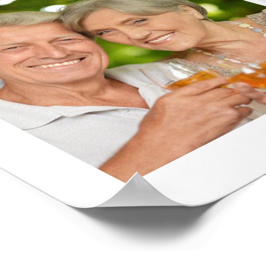 Memorial 61 Photo Collage In Loving Memory ポスター (角)