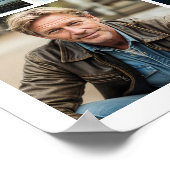 Memorial 64 Photo Collage Forever In Our Hearts ポスター (角)