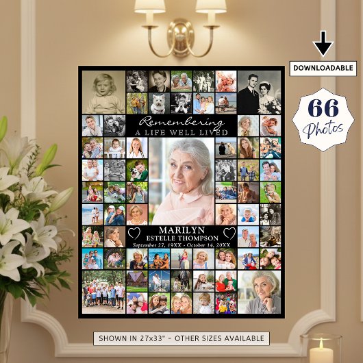 Memorial 66 Photo Collage ポスター