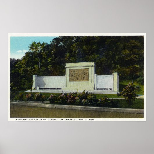 Memorial Bas Relief of the Compact Signing ポスター (正面)