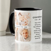 Memorial Best Grandma Ever Modern Photo Collage マグカップ