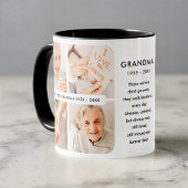 Memorial Best Grandma Ever Modern Photo Collage マグカップ