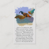 Memorial Blessing in Purple, Blue, Orange, Prayer 名刺 (正面)