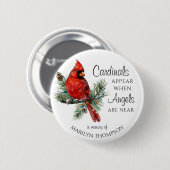 Memorial Cardinals Appear When Angels Are Near 缶バッジ (正面&裏面)