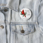 Memorial Cardinals Appear When Angels Are Near 缶バッジ (インサイチュ)